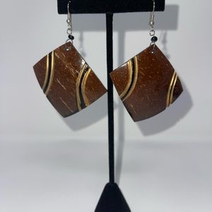 Ethnic Handmade Coconut Shell Earrings